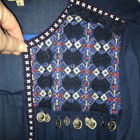 Anandas cardigan, embroidery and coin decoration - Picture 4 of 12